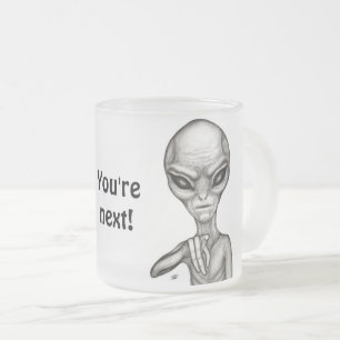 Slechte Alien, jij bent de volgende! Matglas Koffiemok