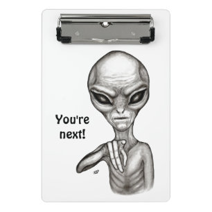 Slechte Alien, jij bent de volgende! Mini Klembord