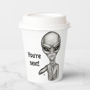 Slechte Alien, jij bent de volgende! Papieren Bekers