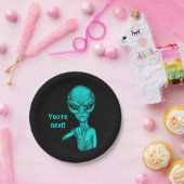 Slechte Alien, jij bent de volgende! Papieren Bordje (Feest)
