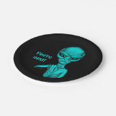 Slechte Alien, jij bent de volgende! Papieren Bordje (Gekanteld)