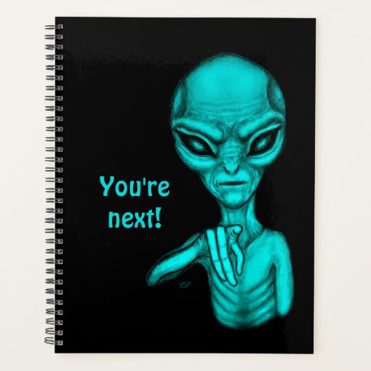 Slechte Alien, jij bent de volgende! Planner (Voorkant)