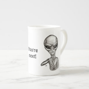 Slechte Alien, jij bent de volgende! Porselein Kop