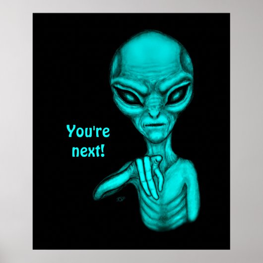 Slechte Alien, jij bent de volgende! Poster (Voorkant)