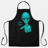 Slechte Alien, jij bent de volgende! Schort (Voorkant)