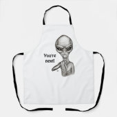 Slechte Alien, jij bent de volgende! Schort (Voorkant)