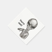 Slechte Alien, jij bent de volgende! Servet (Hoek)
