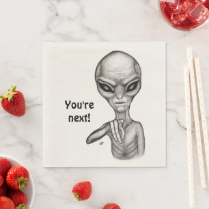 Slechte Alien, jij bent de volgende! Servetten