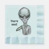 Slechte Alien, jij bent de volgende! Servetten (Voorkant)