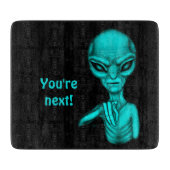 Slechte Alien, jij bent de volgende! Snijplank (Voorkant)