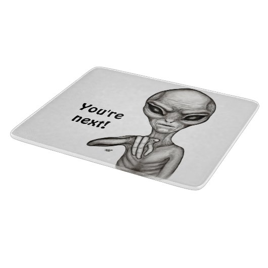 Slechte Alien, jij bent de volgende! Snijplank (Hoek)