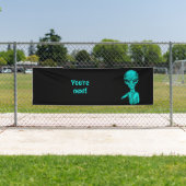 Slechte Alien, jij bent de volgende! Spandoek (Insitu)