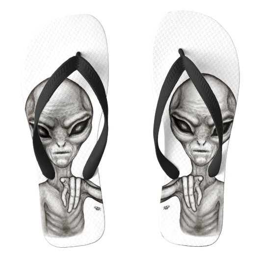 Slechte Alien, jij bent de volgende! Teenslippers (Voetbed)