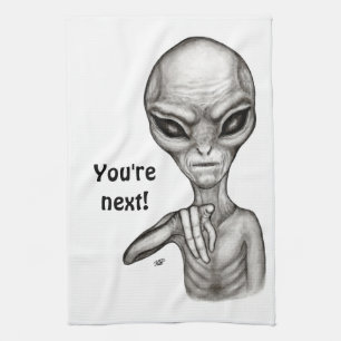 Slechte Alien, jij bent de volgende! Theedoek