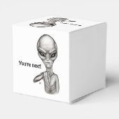 Slechte Alien, jij bent de volgende! Vierbox Bedankdoosjes (Achterkant)
