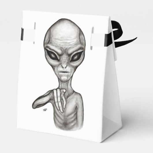 Slechte Alien, jij bent de volgende! Vierbox Bedankdoosjes (Achterkant)