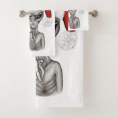 Slechte alien, zware kerst! bad handdoek (Insitu)