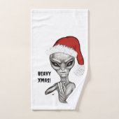 Slechte alien, zware kerst! bad handdoek (Handdoek)