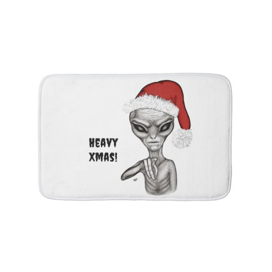 Slechte alien, zware kerst! badmat (Voorkant)