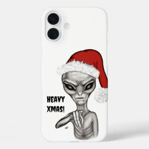 Slechte alien, zware kerst! iPhone 16 plus hoesje