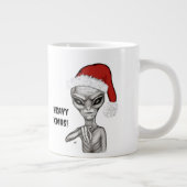 Slechte alien, zware kerst! extra grote beker (Rechts)