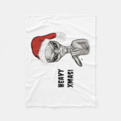 Slechte alien, zware kerst! fleece deken (Voorkant)