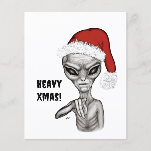 Slechte alien, zware kerst! flyer (Voorkant)