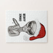 Slechte alien, zware kerst! legpuzzel (Horizontaal)