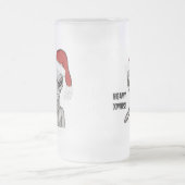 Slechte alien, zware kerst! matglas bierpul (Center)