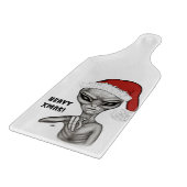 Slechte alien, zware kerst! snijplank (Hoek)