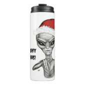 Slechte alien, zware kerst! thermosbeker (Voorkant)