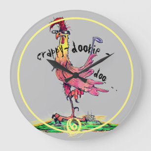 Slechte Attitude Rooster die geen klap geeft op Grote Klok