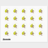 slechte banaan ronde sticker (Vel)