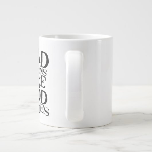 Slechte beslissingen maken goede verhalen - grappi jumbo beker (Achterkant)