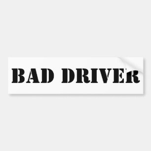 Slechte bestuurdersBumpersticker Bumpersticker
