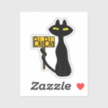 Slechte Boogie - De Kat- "BlaBla" grappige sticker