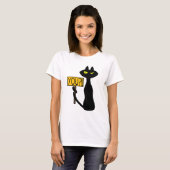 Slechte Boogie -De Kat- "Jij?!!" grappige T-shirts (Voorkant volledig)