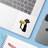 Slechte Boogie -De Kat- "NEE" grappige Stickers (Laptop met iPhone)