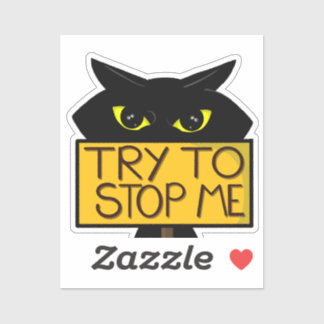 Slechte Boogie -De Kat- "Probeer Het" grappige Sti Sticker