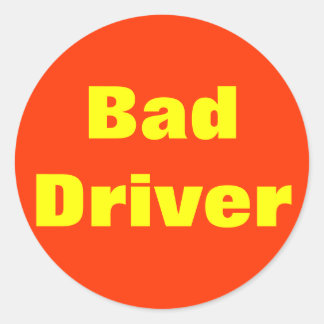Slechte chauffeur! Sticker