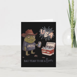 Slechte Dag Om Een Bier Te Zijn Funny Patriotische Kaart