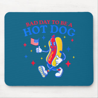 Slechte dag om een hotdog te zijn, grappige bbq-gr muismat