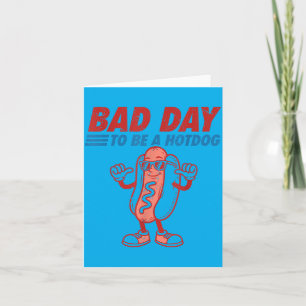 Slechte Dag Om Hotdog Te Zijn Funny 4e Juli Mannen Kaart
