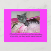 slechte dagkaart. briefkaart (Voorkant)