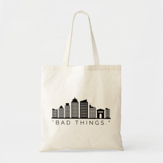 Slechte dingen gebeuren in Philadelphia: Skyline Tote Bag