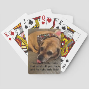 Slechte doggie-spelkaarten speelkaarten