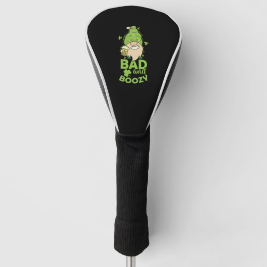 Slechte en Boozy St. Patricks Dag Golfheadcover (Voorkant)