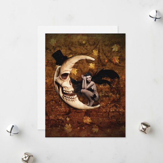 Slechte fee blanco wenskaart feestdagenkaart (Voorkant / Achterkant in situ)