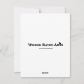 Slechte fee lege kerstkaart (Achterkant)