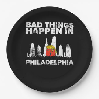 Slechte gebeurtenis Philadelphia Halloween Spooky Papieren Bordje